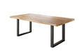 #holzwildeiche-optik #180x90 #u-gestellschwarz