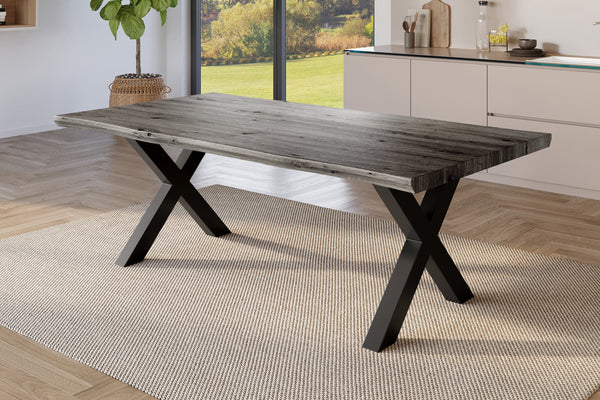 #holzgrau-optik #180x90 #x-gestellschwarz