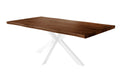 #holznussbaum-optik #180x90 #spider-gestellweiß