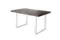 #holzgrau-optik #140x80 #u-gestellweiß