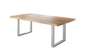 #holzwildeiche-optik #180x90 #u-gestellsilber