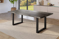 #holzgrau-optik #220x100 #u-gestellschwarz