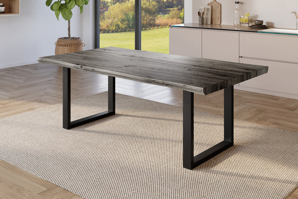 #holzgrau-optik #220x100 #u-gestellschwarz
