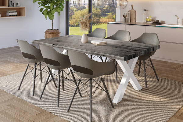 #holzgrau-optik #180x90 #x-gestellweiß