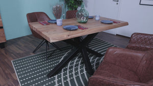#akazienaturfarben #260x100 #spider-gestellschwarz